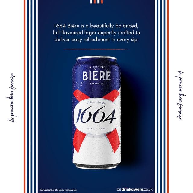 Kronenbourg 1664 Lager Beer Cans 15 x 440ml - gallery image 2