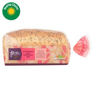 Sainsbury's Super Seeds White Farmhouse Bread, Taste the Difference 800g