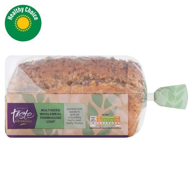 Sainsbury's Soft Multiseed Wholemeal Bread, Taste the Difference 430g - gallery image 1