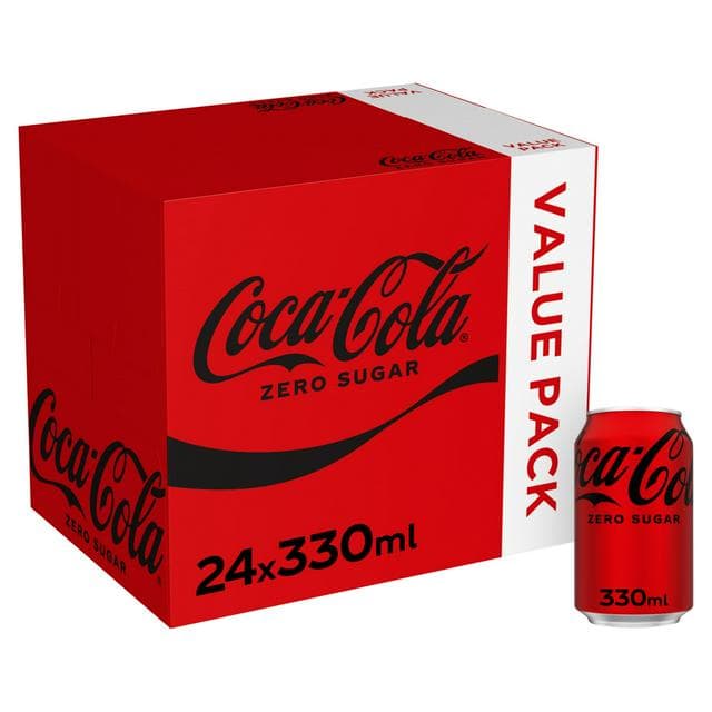 Coca-Cola Zero Sugar 24x330ml - gallery image 1