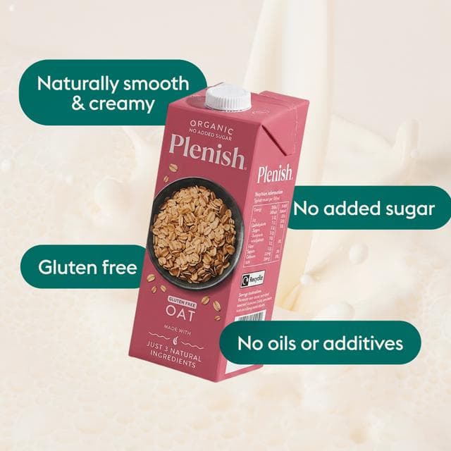 Plenish  1L Chilled Dairy Free Organic Oat Drink - gallery image 3