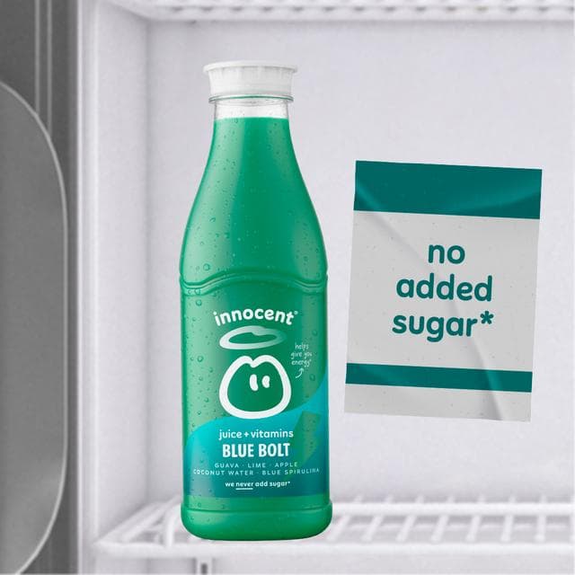 Innocent Plus Blue Bolt Guava & Lime Juice with Vitamins 750ml - gallery image 3