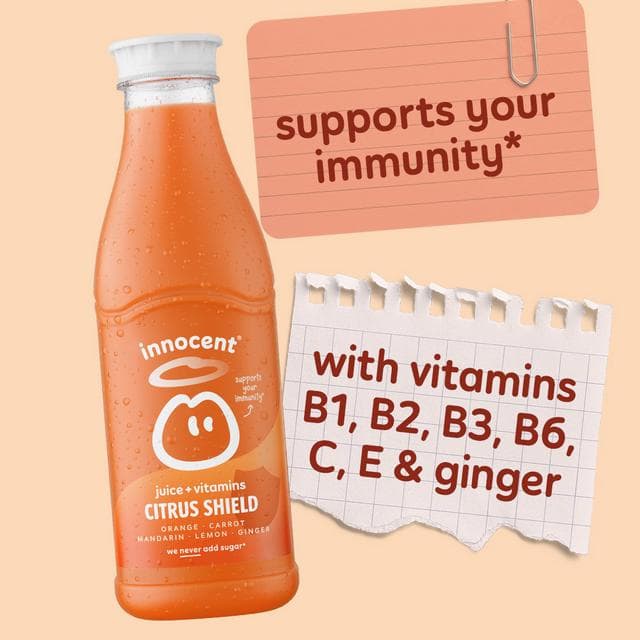 innocent Plus Citrus Shield Orange & Carrot Juice with Vitamins 750ml - gallery image 2