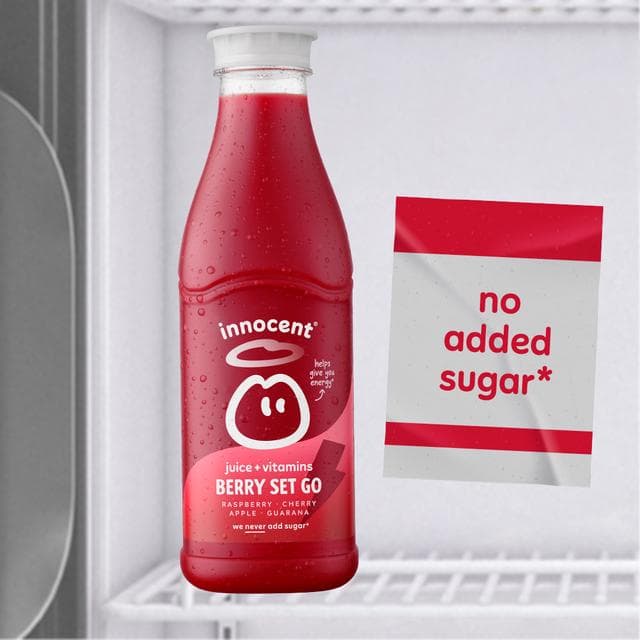 innocent Plus Berry Set Go Raspberry & Cherry Juice with Vitamins 750ml - gallery image 3