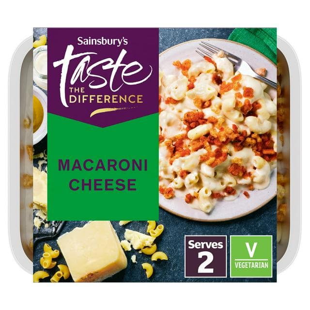 Sainsbury's Vintage Cheddar Macaroni Cheese Ready Meal For 2, Taste The Difference 750g - gallery image 1