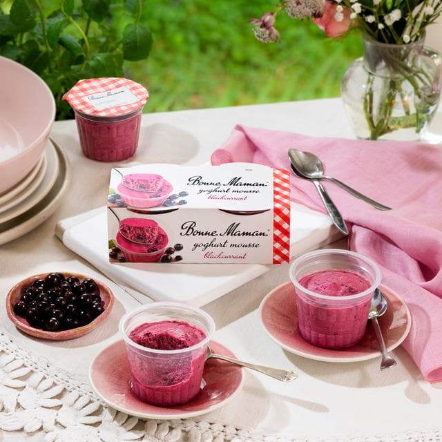 Bonne Maman Blackcurrant Mousse Dessert 2x70g - gallery image 4