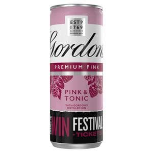 Gordon's Premium Pink Distilled Gin & Tonic 250ml
