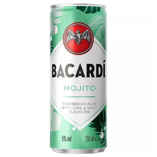 Bacardi Mojito Premix Rum Cocktail 25cl - gallery image 1