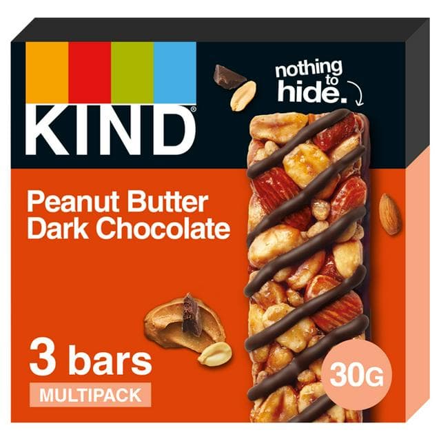 Kind Peanut Butter Dark Chocolate Cereal Bars Multipack 3x30g - gallery image 1