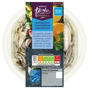Sainsbury's Marinated Anchovies, Taste the Difference 145g