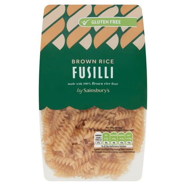 Sainsbury's Brown Rice Fusilli Pasta 250g - gallery image 1