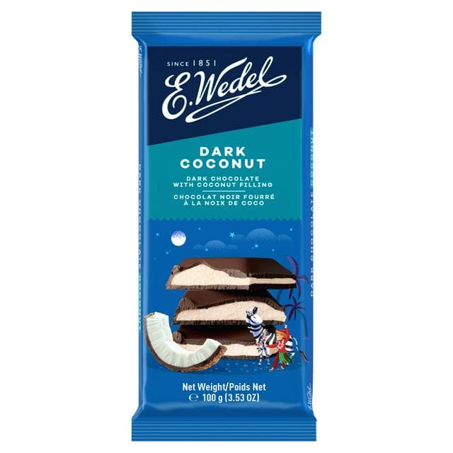 Wedel Dark Chocolate With Coconut 100g - gallery image 1