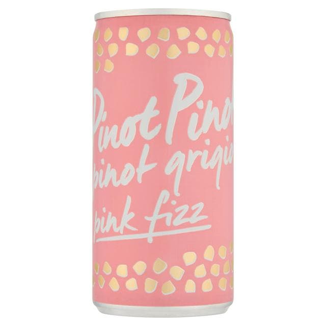 PinotPinot Pinot Grigio Pink Fizz Rose Wine Can 20cl - gallery image 1
