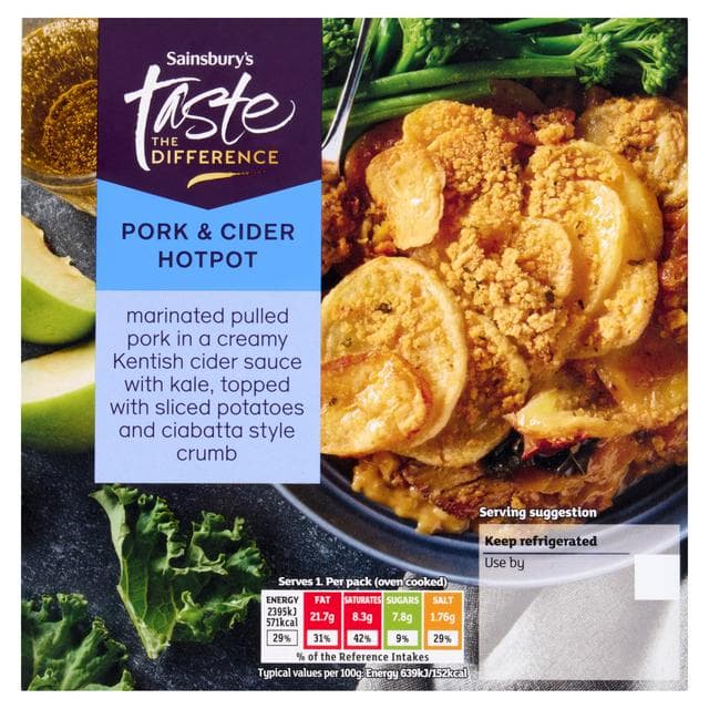 Sainsbury's Pork & Cider Hotpot, Taste the Difference 400g (Serves 1) - gallery image 1