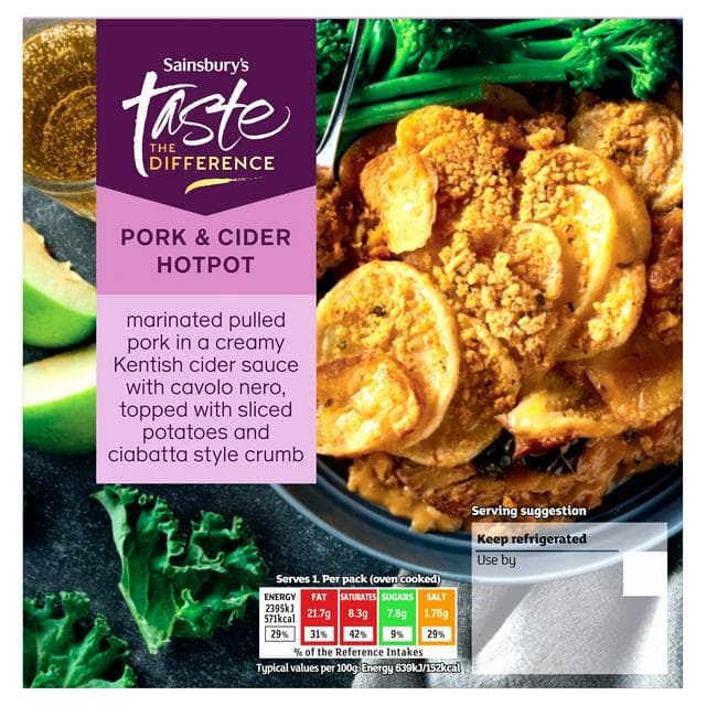 Sainsbury's Pork & Cider Hotpot, Taste the Difference 400g (Serves 1) - gallery image 1