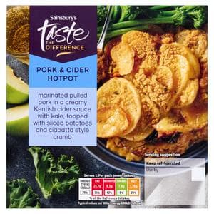 Sainsbury's Pork & Cider Hotpot, Taste the Difference 400g (Serves 1)