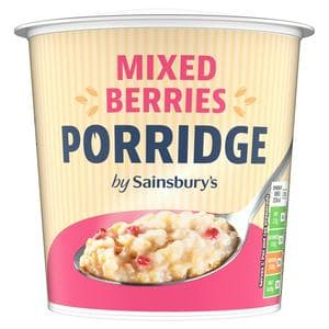 Sainsbury's 57g Mixed Berries Porridge Pot