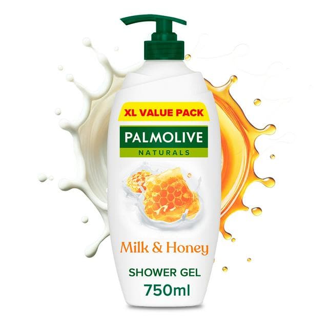 Palmolive Naturals Milk & Honey Shower Gel Body Wash Pump 750ml - gallery image 1