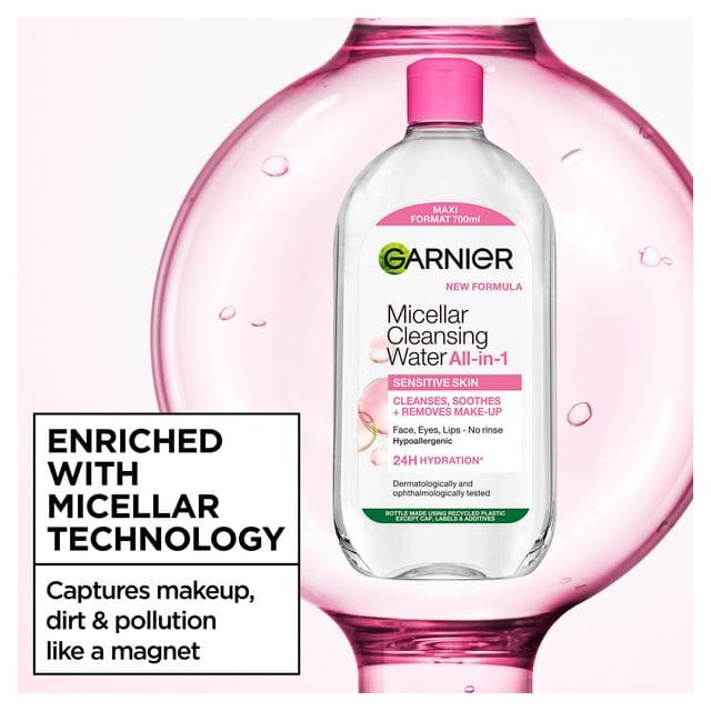 Garnier Micellar Water Makeup Remover For Sensitive Skin 700ml - gallery image 4