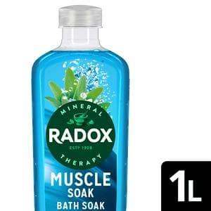 Radox Mineral Therapy Muscle Soak Bath Soak Bubble Bath 1L