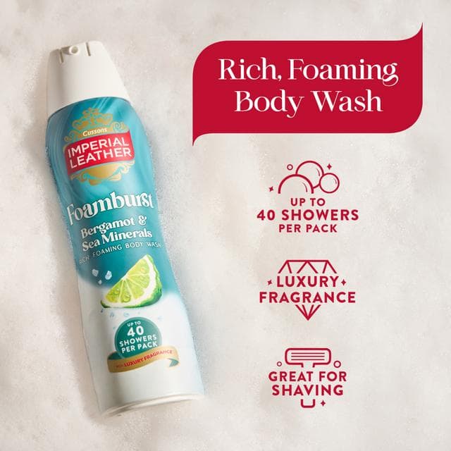Imperial Leather 200ml Foamburst Energising Body Wash - gallery image 2