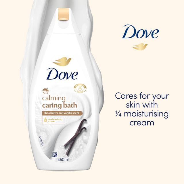Dove Purely Pampering Shea Butter & Warm Vanilla Bath Soak 450ml - gallery image 2