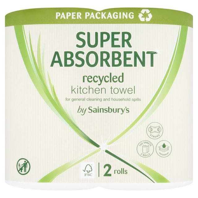 Sainsbury's Super Absorbent Recycled x2 - gallery image 1