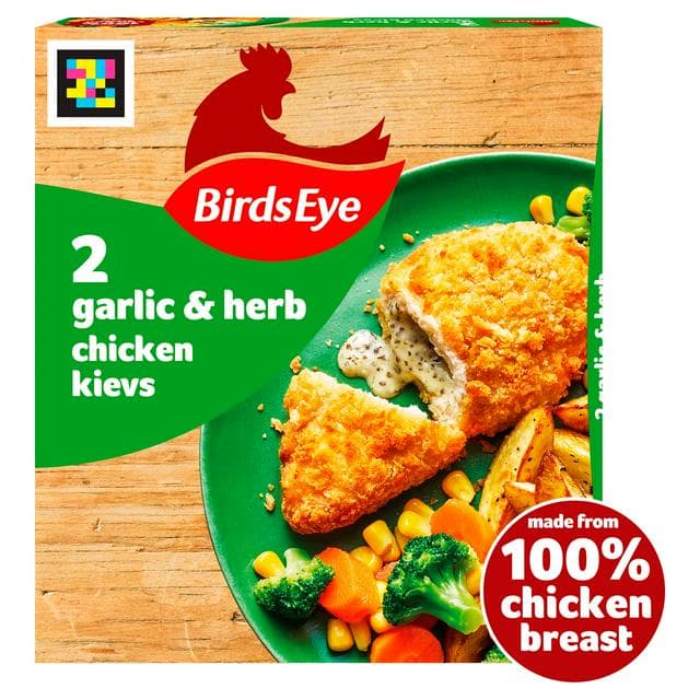 Birds Eye Garlic & Herb Chicken Kievs x2 204g - gallery image 1