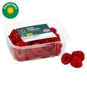 Sainsbury's Raspberries, SO Organic 150g