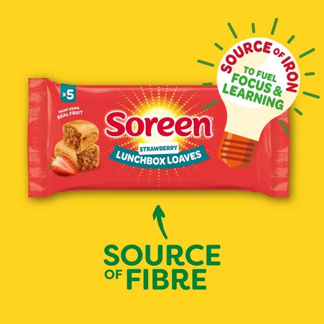 Soreen Strawberry Lunchbox Loaf Bars x5 - gallery image 2