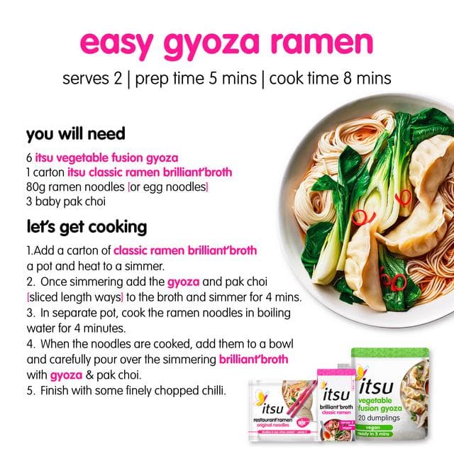 itsu 20 x Vegetable Fusion Gyoza Dinner Dumplings 270g - gallery image 5