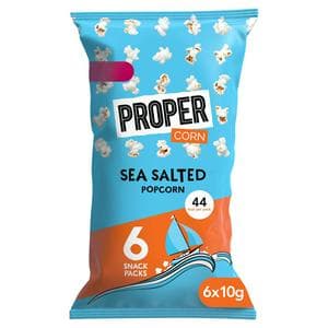 Propercorn Lightly Sea Salted Popcorn Multipack 6x10g
