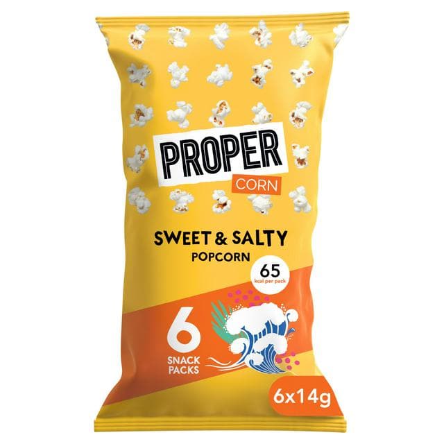 Propercorn Sweet & Salty Popcorn Multipack 6 x 14g - gallery image 1