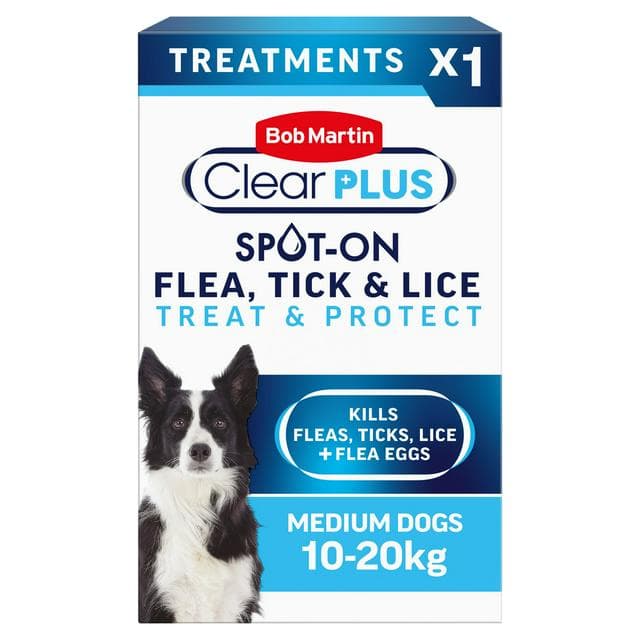 Bob Martin Clear Plus Spot On Flea & Tick Treatment for Medium Dogs - gallery image 1
