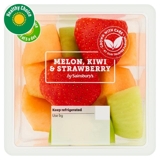 Sainsbury's 220g Melon, Kiwi & Strawberry - gallery image 1