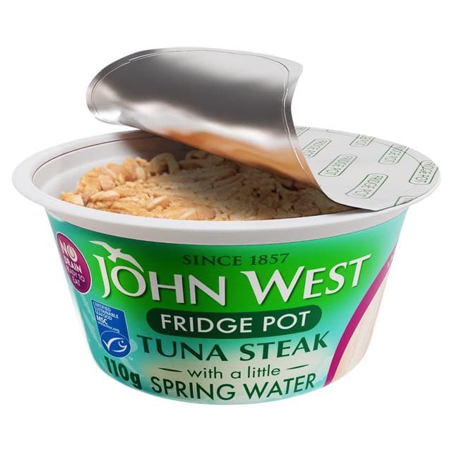 John West No Drain Fridge Pot Tuna Steak with a Little Spring Water 3x110g - gallery image 2
