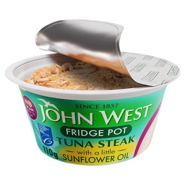 John West No Drain Fridge Pot Tuna Steak with a Little Sunflower Oil 3x110g - gallery image 2