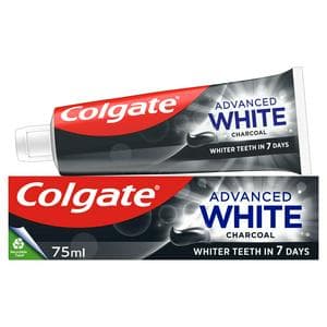Colgate Advanced White Charcoal Teeth Whitening Toothpaste 75ml
