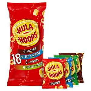 Hula Hoops Variety Multipack Crisps x18