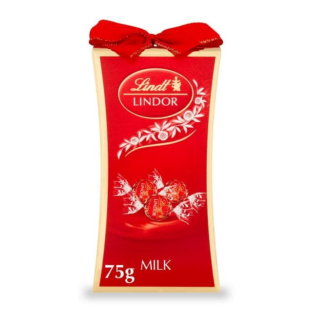 Lindt Lindor 75g Milk Chocolate Bow Gift Box - gallery image 1