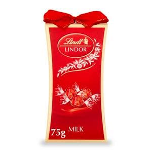 Lindt Lindor 75g Milk Chocolate Bow Gift Box