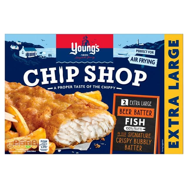 Young's Chip Shop Extra Large Beer Batter Fish Fillet x2 300g - gallery image 1