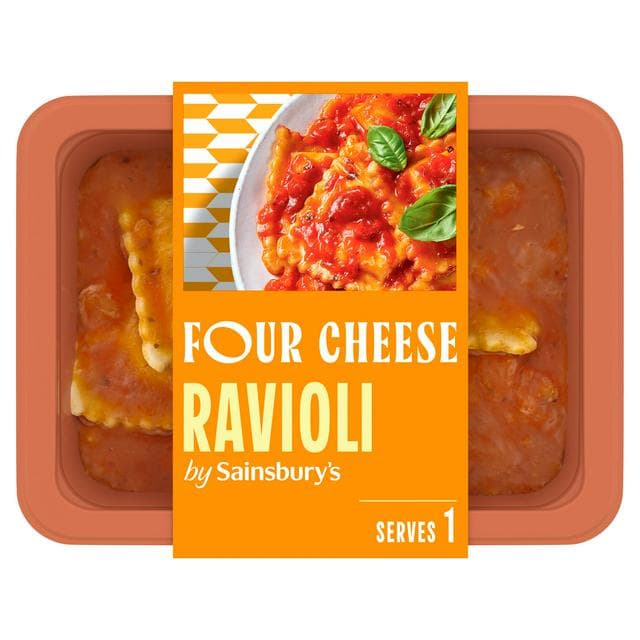 Sainsbury's Four Cheese Filled Ravioli Ready Meal For 1 400g - gallery image 1