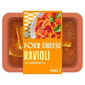 Sainsbury's Four Cheese Filled Ravioli Ready Meal For 1 400g