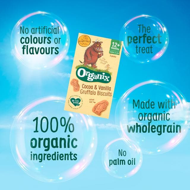 Organix Gruffalo Biscuits Toddler Snacks Multipack 12 months+ 5x20g - gallery image 2