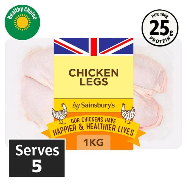 Sainsbury's 1kg British Fresh Skin on Chicken Legs - gallery image 1