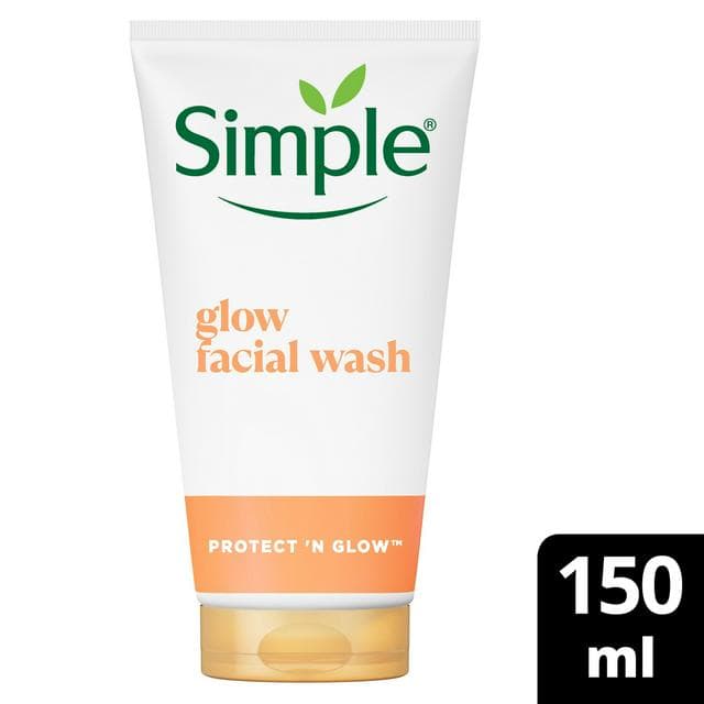 Simple Protect N Glow Express Clay Polish Face Wash for Dull & Tired Skin 150ml - gallery image 1