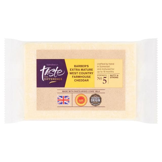 Sainsbury's Extra Mature Farmhouse Cheddar, Taste the Difference 350g - gallery image 1
