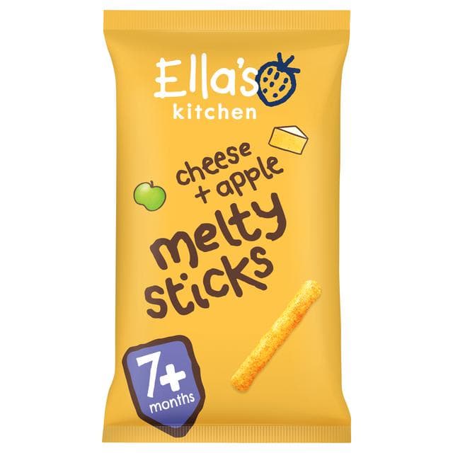 Ella's Kitchen Organic Cheese & Apple Melty Sticks Baby Snack 7+ Months 16g - gallery image 3