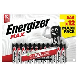Energizer Max AAA Alkaline Batteries x12